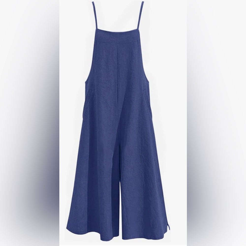 YESNO Women Bib Wide Leg Jumpsuit Romper Overall with Pockets